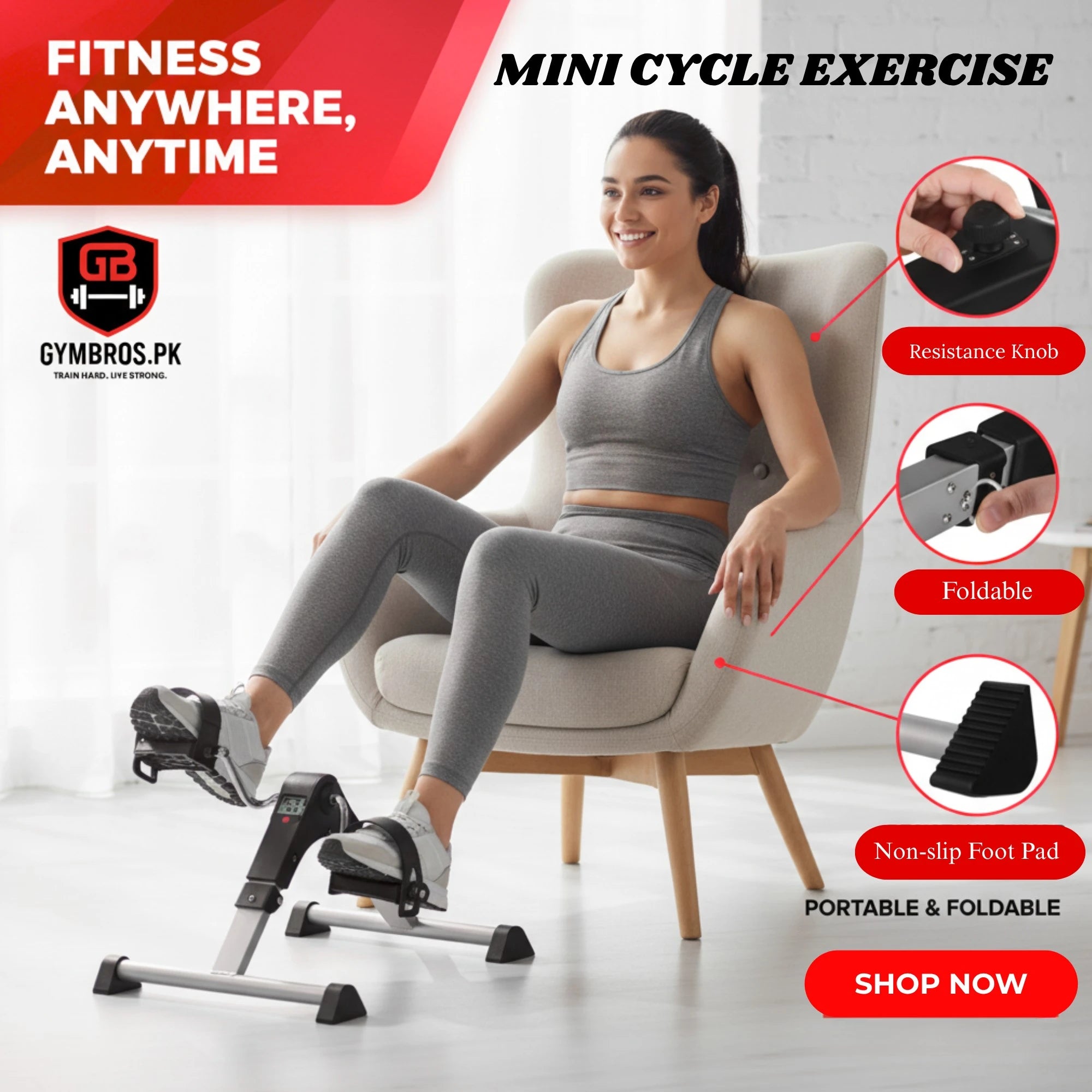 fitness pedale Mini Exercise Cycle with LCD Meter Foldable Portable Exercise Bike Ped Category:Trekkingrad_KMC xGlide NIRO-GLIDE TURBO Fahrrad Hochleistungs-Bremszüge, Colours:SOLAR FLARE time with the onboard