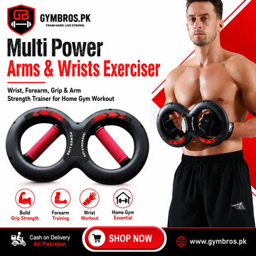 Multi Power Arms & Wrists Exerciser – Wrist, Forearm, Grip & Arm Strength Trainer for Home Gym Workout