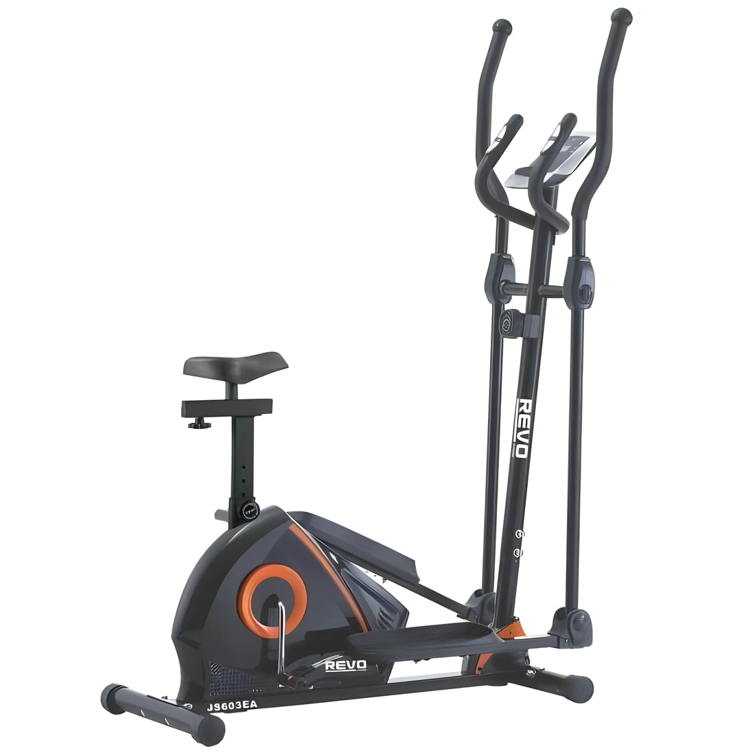 Revo Fitness JS603EA Magnetic Bike Elliptical Trainer | 2-in-1 Magnetic Exercise Bike & Elliptical Trainer with 4.5KG Flywheel, 8 Resistance Levels, LCD Display & 100KG Capacity