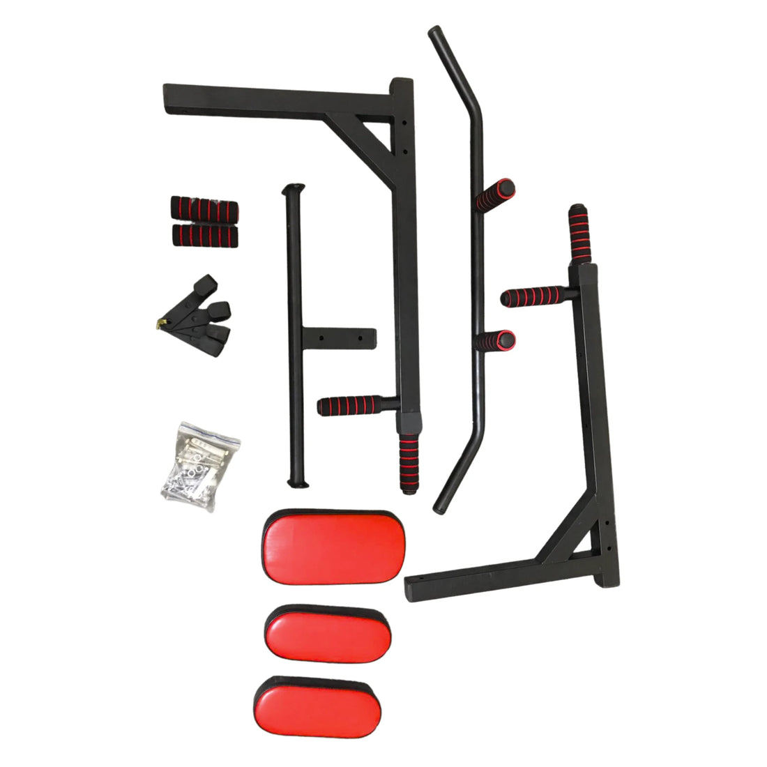 Wall Mounted Pull Up Bar & Dip Station | Heavy Duty Multifunction Home Gym Trainer