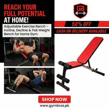 Adjustable Workout Bench for Home Gym – Incline, Decline & Flat