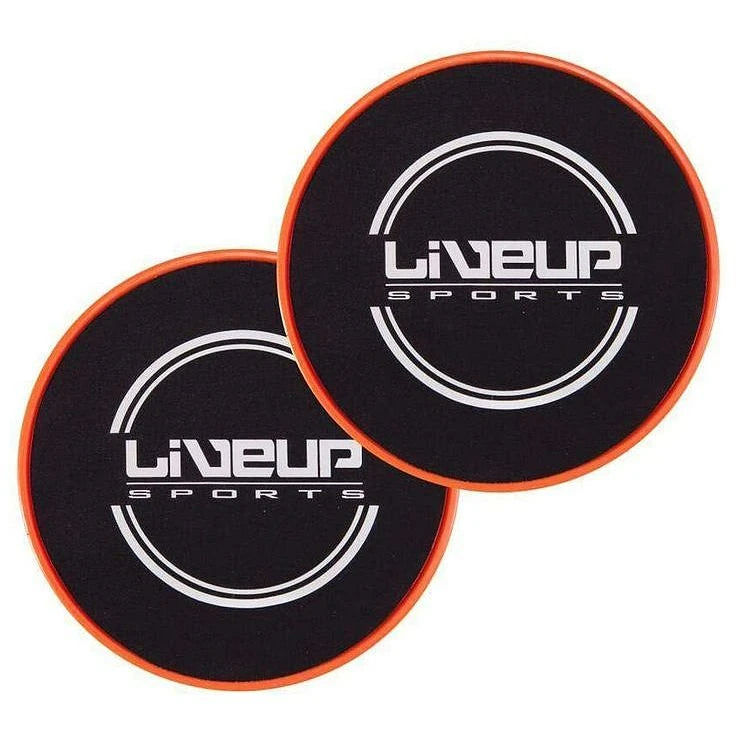 Liveup Exercise Gliding Discs LS-3360 | Dual-Sided Core Sliders for Abs, Yoga, Stability, Balance & Full Body Workout Training