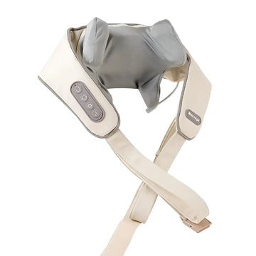 Rechargeable Neck and Shoulder Massager – Deep Tissue Electric Back Massage Pillow with Heat