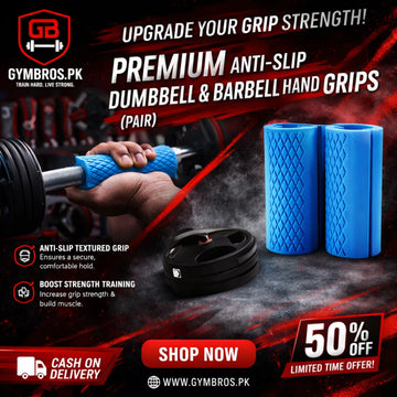 Premium Anti-Slip Dumbbell & Barbell Hand Grips Pair | 5-Inch High-Density Silicone Grip Pads for Thick Bar Training, Grip Strength & Gym Weightlifting Support