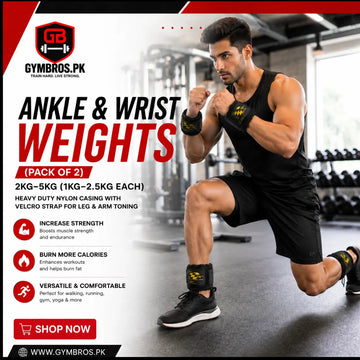 Ankle Weights & Wrist Weights (Pack of 2 ) 1kg–5kg (0.5kg–2.5kg Each) Heavy Duty Nylon Casing with Velcro Strap for Leg & Arm Toning, Strength Training, Walking, Running & Home Workout Fitness