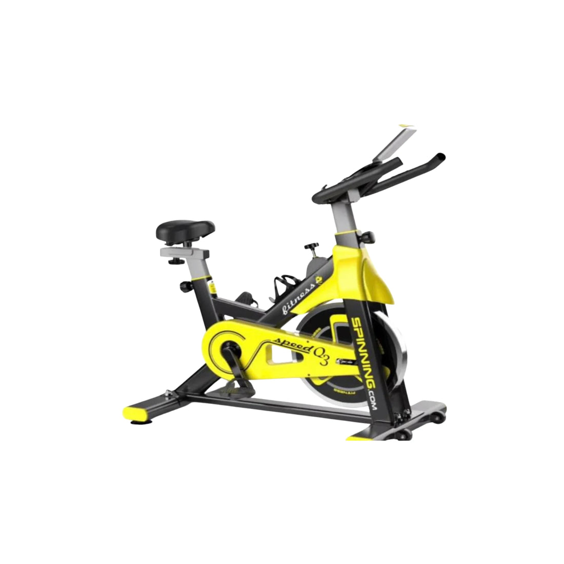 Sports Spin Magnetic Bike 150KG Capacity – Heavy Duty Indoor Cycling Bike (Yellow)