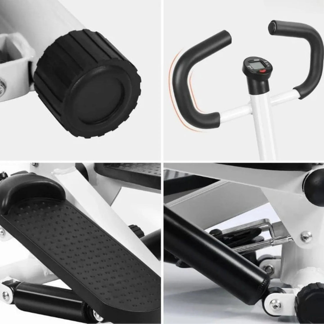 Mini Stepper with Handle & Resistance Bands – Full Body Fitness Stepper Machine for Home Cardio & Leg Workout