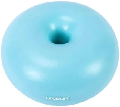 LIVEUP Donut Exercise Ball LS3567 45CM – Anti-Slip Yoga Balance Ball for Stretching, Core Training & Home Workouts