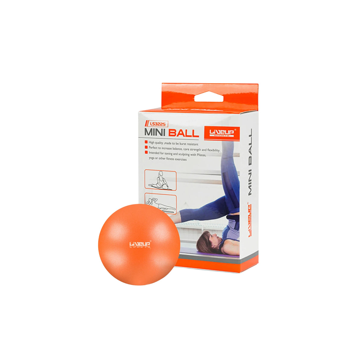 Ova Ball LIVEUP LS3225 Yoga Pilates Ball | 20CM & 25CM PVC Pilates Overball for