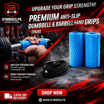 Premium Anti-Slip Dumbbell & Barbell Hand Grips Pair | 5-Inch High-Density Silicone Grip Pads for Thick Bar Training, Grip Strength & Gym Weightlifting Support