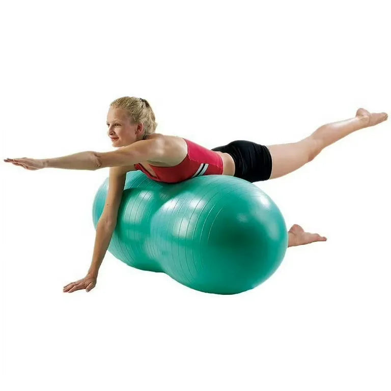 Peanut Ball for Exercise, Yoga, Balance & Stability Training – Anti-Burst PVC Fitness Ball for Kids Sensory Play