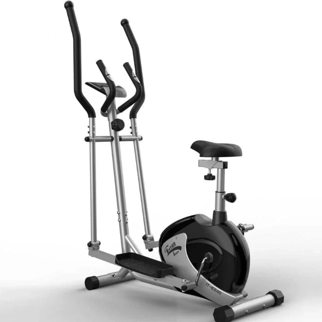 Magnetic Elliptical Seated Exercise Bike EZ-250 | Seated Elliptical Exercise Bike with 4KG Flywheel, 8 Resistance Levels, LCD Monitor & 130KG Weight Capacity