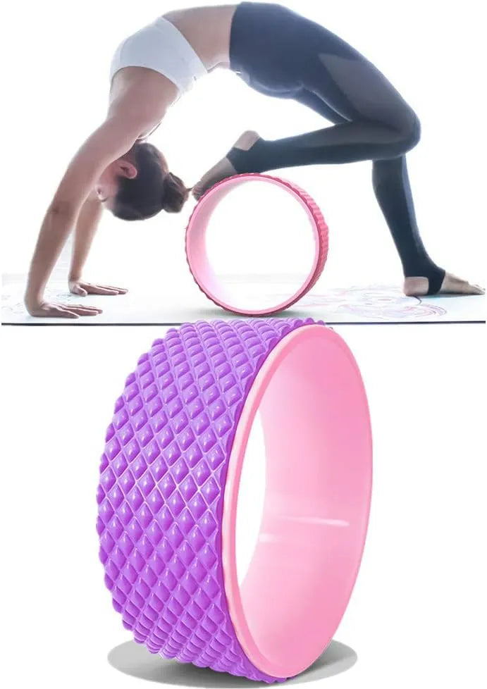 Magic Ring Yoga Wheel 32cm x 12cm – Premium Non-Slip Yoga Ring for Back Stretching, Pilates, Balance & Pain Relief