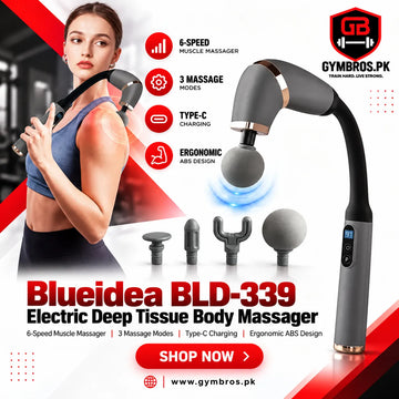 Blueidea BLD-339 Electric Deep Tissue Body Massager | 6-Speed Muscle Massager with Extended Handle, 3 Massage Modes, Type-C Charging & Ergonomic ABS Design