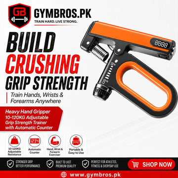 Heavy Hand Gripper 10-120KG Adjustable Grip Strength Trainer with Automatic Counter | Hand, Wrist & Forearm Exerciser