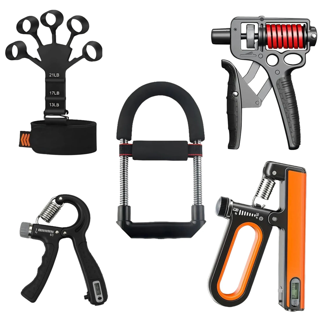 Elite Grip Performance Bundle – Adjustable Hand Grippers, Wrist Exerciser & Finger Gripster  Trainer for Hand, Wrist & Forearm Training