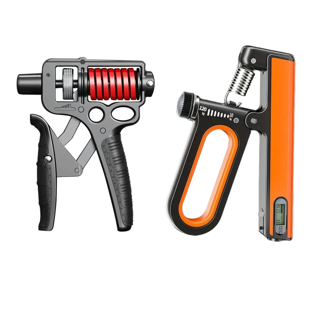 Grip Power Pro Bundle – 5–165KG Adjustable Hand Grip Strengthener & 10–120KG Heavy Hand Gripper with Counter for Wrist, Forearm & Grip Training