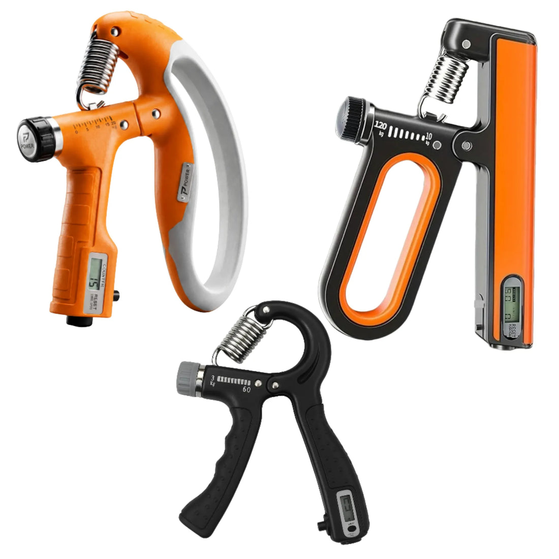Complete Grip Strength System – Adjustable Hand Grippers with Smart Counter for Hand, Wrist & Forearm Training