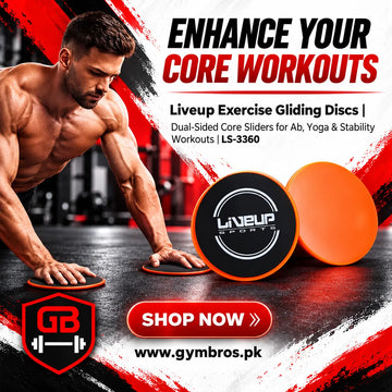 Liveup Exercise Gliding Discs LS-3360 | Dual-Sided Core Sliders for Abs, Yoga, Stability, Balance & Full Body Workout Training