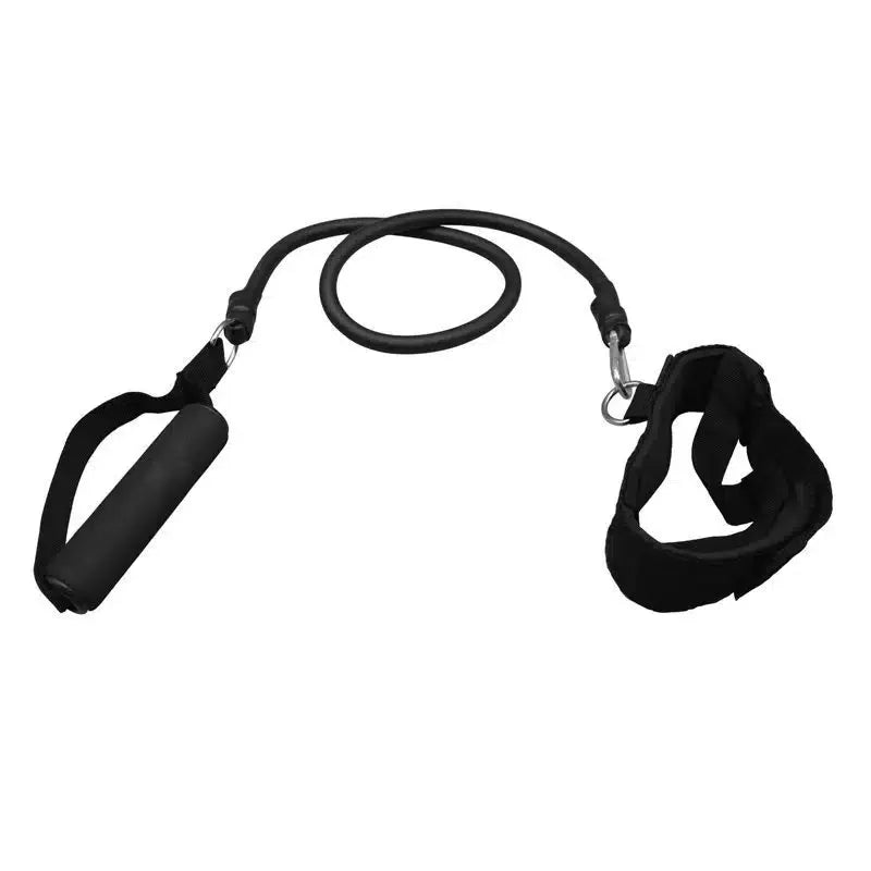 Elastic Resistance Band for Ankle with Handle | Physiotherapy, Strength Training & Non-Slip Foam Grip