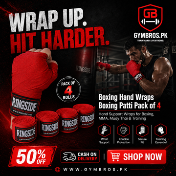 Boxing Hand Wraps (Pack of 4) | Cotton Blend Boxing Patti for Wrist Support, MMA, Muay Thai, Kickboxing & Training