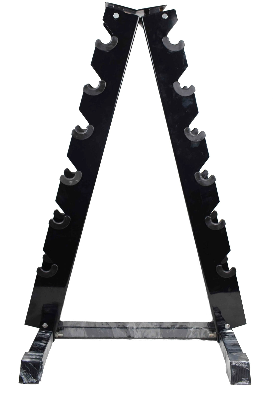 A-Frame Dumbbell Rack 5/8/10 Pair – Black Steel Weight Storage Stand for Home & Gym