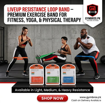 Liveup Resistance Leg Loop Band – Premium Exercise Band for Fitness, Yoga, & Physical Therapy | Available in Light, Medium, & Heavy Resistance
