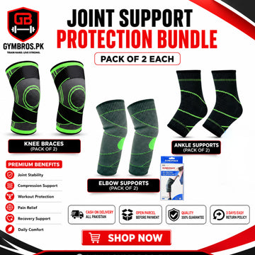 Joint Support Protection Bundle – Knee Braces, Ankle Supports & Elbow Supports (Pack of 2)