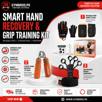 Smart Hand Recovery & Grip Training Kit – Rehabilation Robot Glove, LiveUp Hand Gripper 10-20kg & Adjustable Finger Exerciser