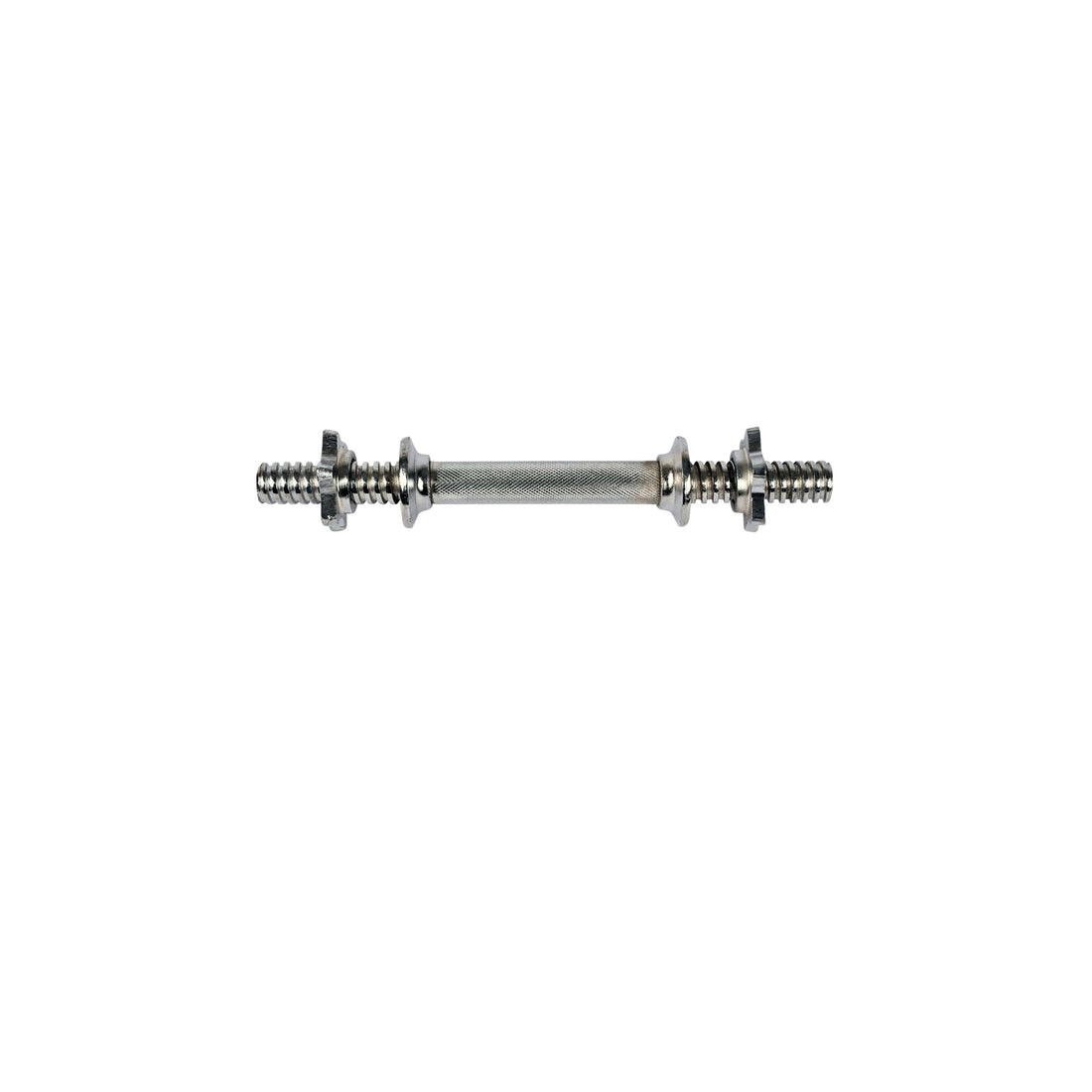 13-Inch Chrome Dumbbell Rod Pair (Pack of 2) | 1-Inch Diameter Heavy-Duty Steel Handles, Spin Lock Collars, 6-Inch Knurled Grip & Adjustable Weight Plate Support