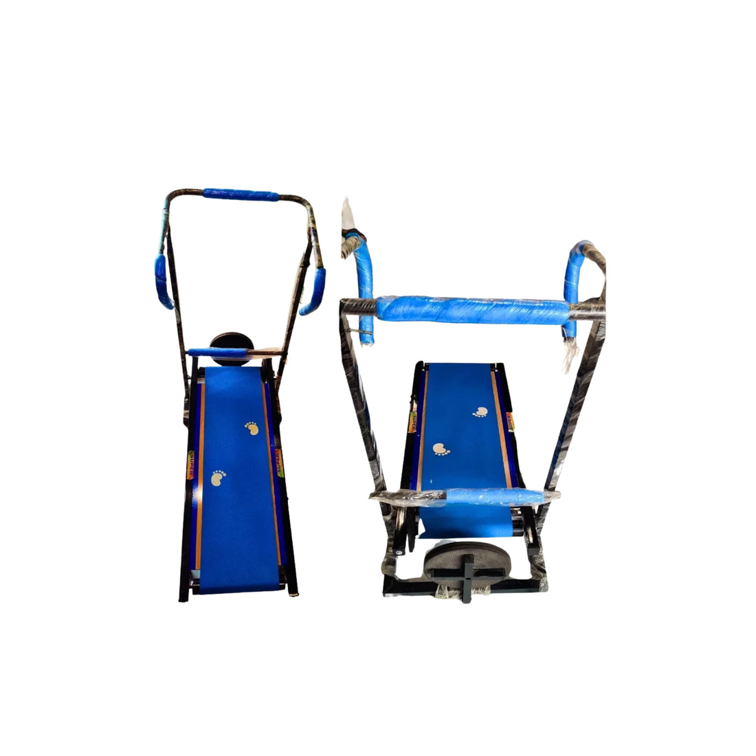 Foldable Manual Treadmill for Home Gym – Non-Electric Running Machine with 19 Rollers