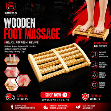 Wooden Foot Massager Roller | Relaxing Foot Massage Tool for Stress Relief, Circulation & Daily Comfort