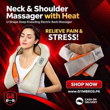 Neck Kneading Massager with 8 Kneading Rollers, Heat Function, Dual Massage Directions, 10-Min Auto Shut-Off, AC 110-220V & Car Adapter Portable Deep Tissue Neck and Shoulder Massager (22×20×7 Inches)