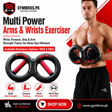 Multi Power Arms & Wrists Exerciser 10KG & 20KG | Wrist, Forearm, Grip & Arm Strength Trainer for Home Gym Workout