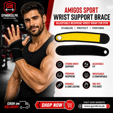 Amigos Sport Wrist Support Brace – Adjustable Neoprene Wrap