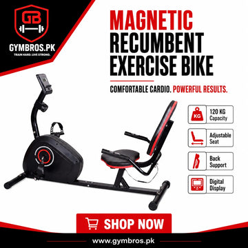 Magnetic Recumbent Exercise Bike for Adults – 120kg Capacity
