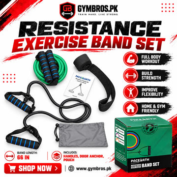 Resistance Exercise Band Set with Handles & Door Anchor
