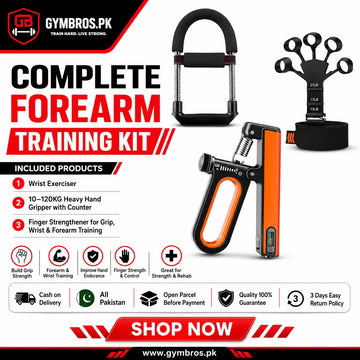 Complete Forearm Training Kit – Wrist Exerciser, 10–120KG Heavy Hand Gripper with Counter & Finger Strengthener for Grip, Wrist & Forearm Training