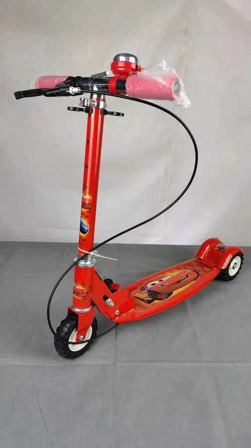 Kids Adjustable 3-Wheel Kick Scooter – Vibrant Red Edition with High-Stability Wheels & Comfort Grips for Toddlers and Children