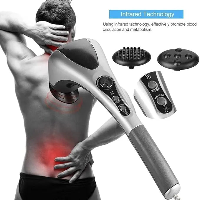 Healthcave Double Head Massager Hammer with Infrared Heat – Pain Relief Full Body Massager