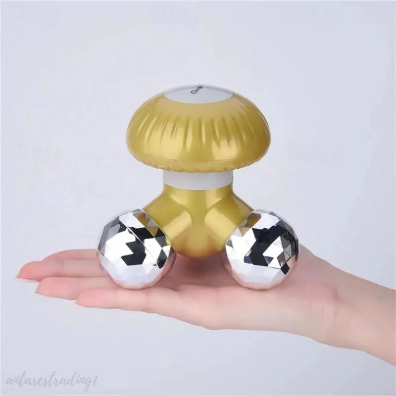 Mushroom Shape USB Electric Hand Massager – Mini Full Body Vibration Relaxation