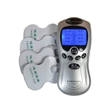 "BlueIdea Digital Pulse Massager – Muscle Relaxation Machine with 4 Pads, Battery & Charger"
