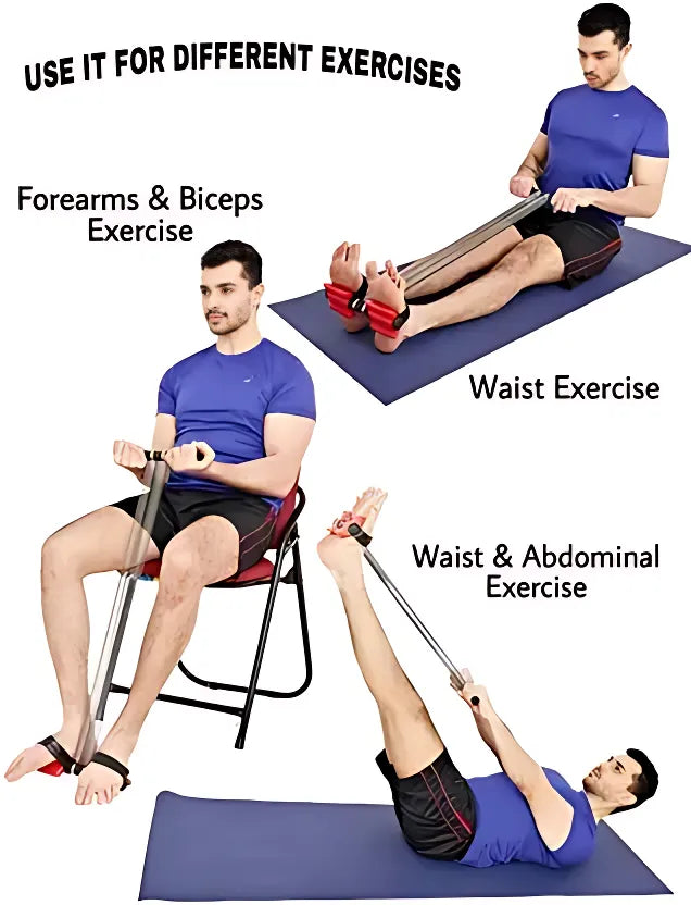 Tummy Trimmer – Double Spring Resistance Exerciser for Home Gym, Abs & Full Body Workout