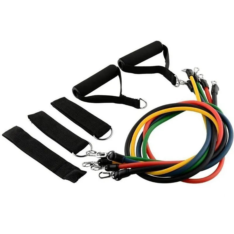 Power Elastic Resistance Bands – Strength Training & Home Workout Equipment (High Quality is 100 % Premium with Money Back Guarantee)