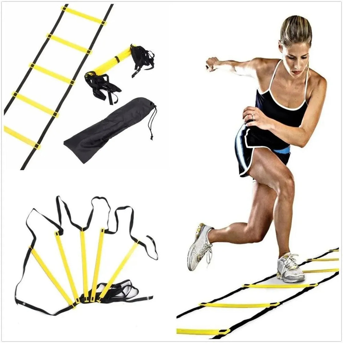 Agility Ladder Speed Training Ladder – Fitness Workout Equipment for Footwork, Endurance & Home Gym Training