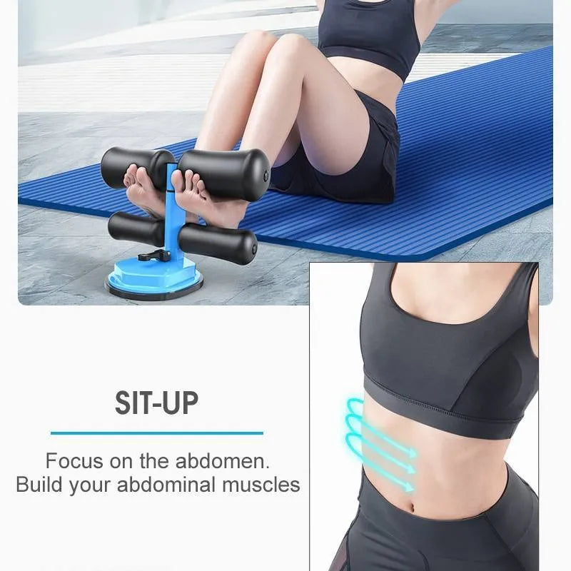 Yoga Sit-Up Bar with Suction Cup | Adjustable Abs Trainer for Home Fitness & Core Workouts