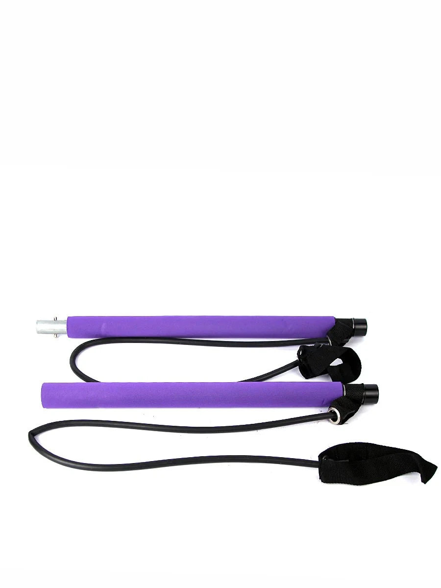Portable Pilates Studio with Resistance Bands – Full Body Workout Pilates Bar Kit – Home Gym Yoga Stick for Toning, Flexibility, and Strength Training