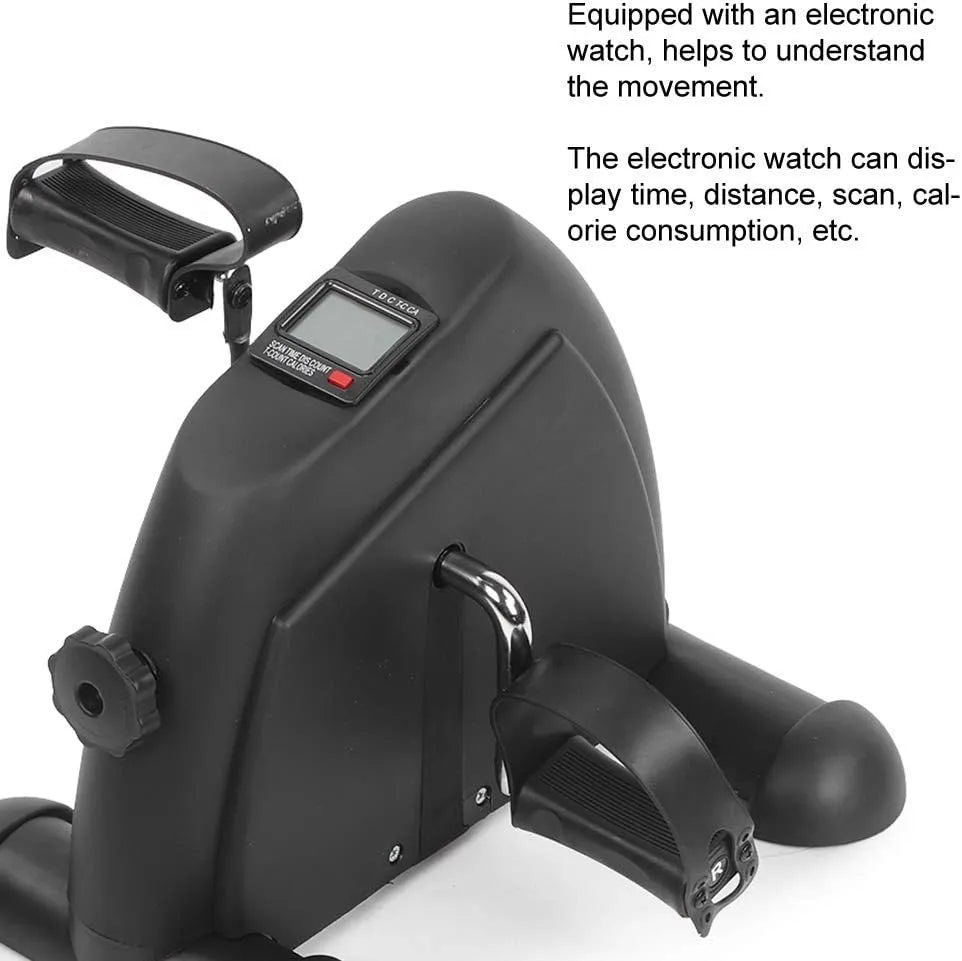 Mini Exercise Bike – Portable Digital Pedal Exerciser for Legs Workout at Home