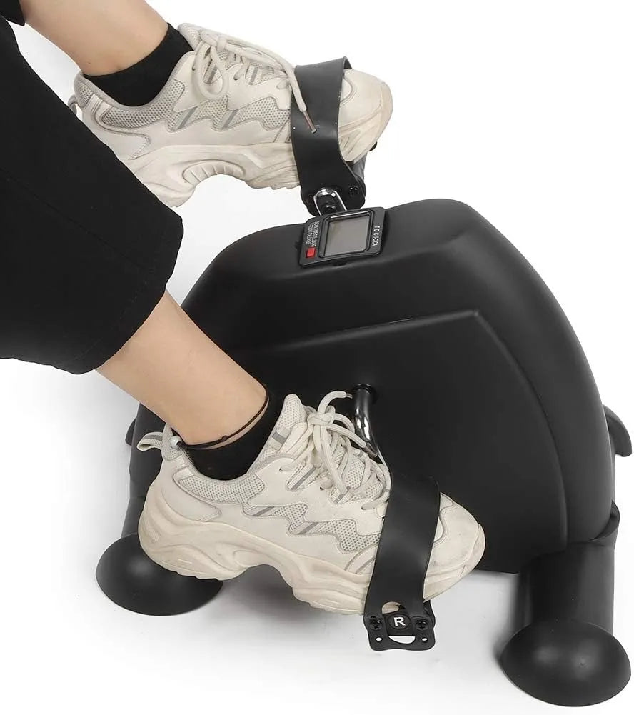 Mini Exercise Bike – Portable Digital Pedal Exerciser for Legs Workout at Home
